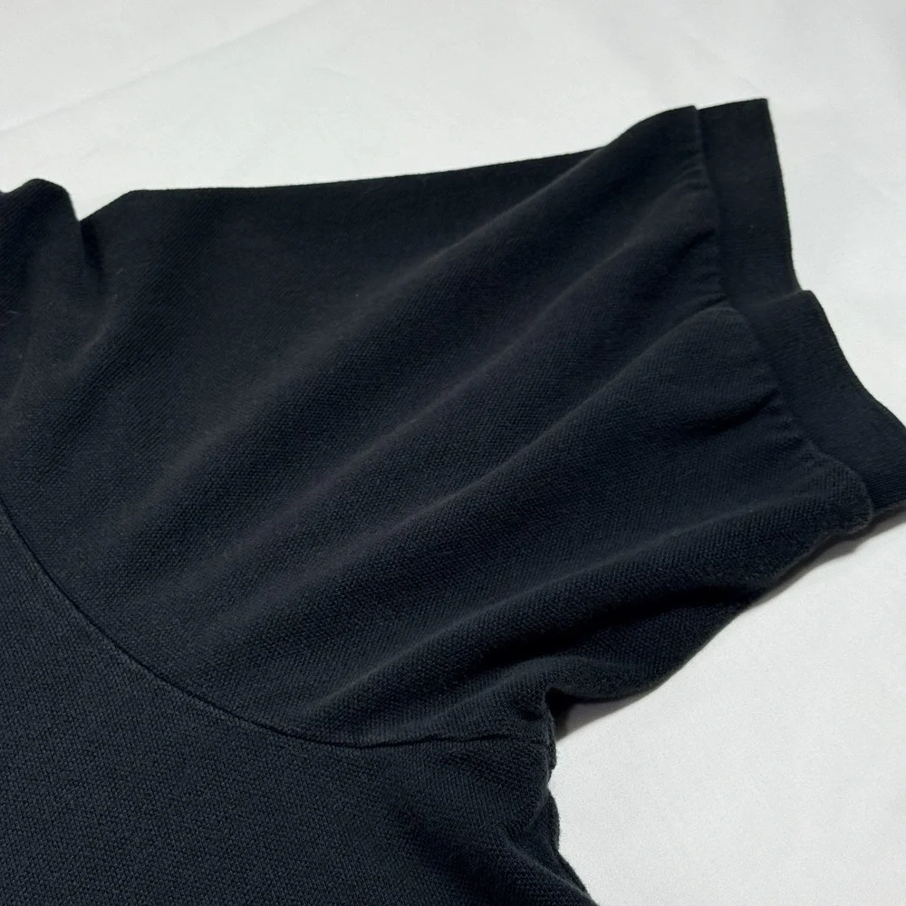 Vintage Polo Ralph Lauren Polo Shirt Mens 3XLT Black Pique Pony Golf Preppy 90s